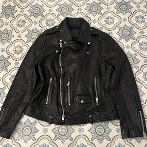 Men’s Brand New All Saints Leather Jacket - XL